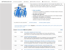 Tablet Screenshot of petitions24.net